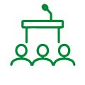 Icono Congresos, conveciones y eventos institucionales y corporativos